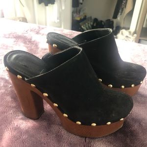 Clog open-back heels